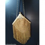 vintage art deco beaded evening purse