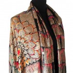 vintage art deco lame piano shawl