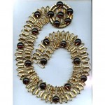 vintage christian dior jeweled belt