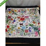 vintage deadstock gucci floral silk scarf