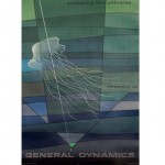 vintage erik nitsche for general dynamics exploring the universe poster