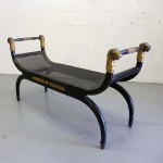 vintage french hollywood regency bench