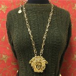vintage gianni versace medusa necklace