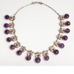 vintage horacio de la parra mexican sterling amethyst necklace