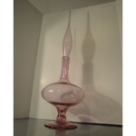 vintage large blenko glass genie bottle