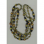 vintage long italian venetian glass necklace