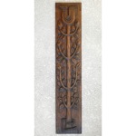 vintage mid-century ackerman carved wood tree of life wall plaque