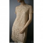 vintage mid-century crochet lace dress