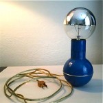 vintage mid-century enzo mari wobble lamp