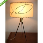 vintage mid-century tripod lamp