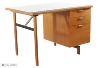 vintage mid-century walnut desk