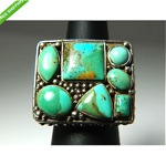 vintage navajo sterling turquoise ring