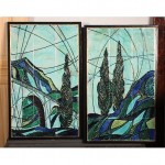 vintage pair harris strong tile art