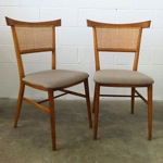 vintage pair of paul mccobb planner group chairs