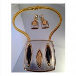 vintage pierre cardin necklace and earrings