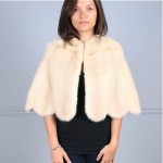 vintage scallop mink shawl stole