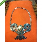 vintage silver mexican necklace