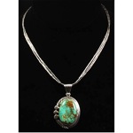 vintage sterling navajo turquoise necklace