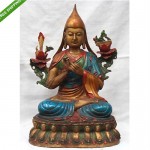 vintage tibetan bronze buddha statue