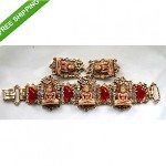vintage unsigned selro bracelet and earrings