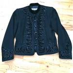 vintage ysl beaded jacket