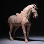 ancient chinese tang dynasty terracotta pottery horse