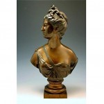 antique 1810 jean antoine houdon bronze bust