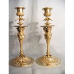 antique 1850s french bronze candlesticks