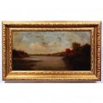 antique 1870s hudson river school oil painting