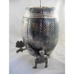 antique 1889 sterling russian beer barrel