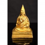 antique chinese tibetan bronze gild buddha