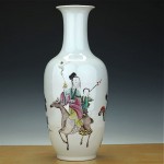 antique tall 19th century chinese porcelain vase