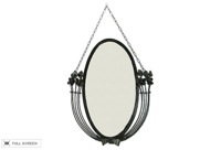 vintage 1920s french art deco hand wrought iron mirror