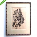 vintage 1920s robert delaunay signed drawing