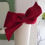 vintage 1940s fascinator red wood felt hat with bow