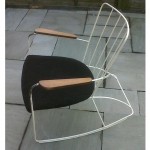 vintage 1948 ernest race rocking chair