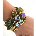 vintage 1950s Har dragon rhinestone bracelet