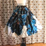 vintage 1950s handpainted mexican circle skirt