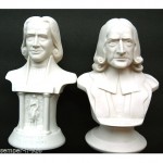 vintage 1959 pair of parian busts