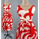 vintage 1960s handtailored dress from marimekko fabric
