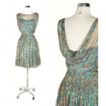 vintage 1960s herbert sondheim silk chiffon dress