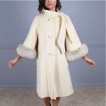 vintage 1960s lilli ann fox trim coat