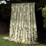 vintage 1960s linen curtains