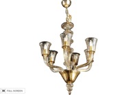 vintage 1960s murano glass chandelier