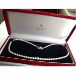 vintage 1970 mikimoto cultured pearl necklace