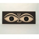 vintage 1970s alexander girard eyes environmental wall panel