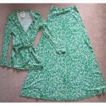 vintage 1970s dvf maxi set