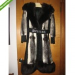 vintage 1970s mink fox and broadtail coat