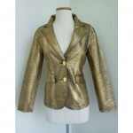 vintage 1980s diane gilman metallic gilded blazer