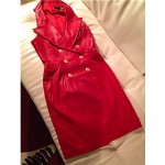 vintage 1980s north beach leather dress